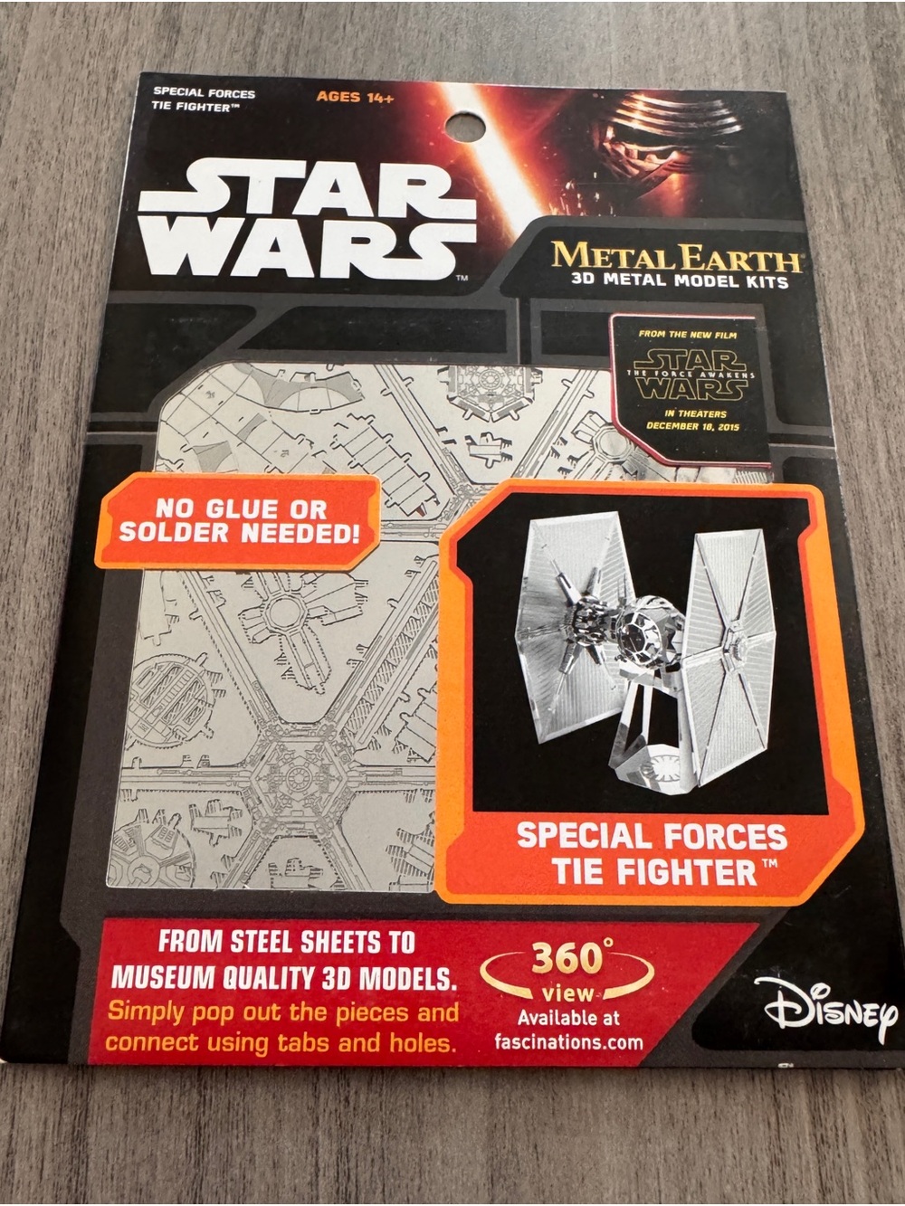 Star Wars Special Forces TIE Fighter 3D Metal Model Kit - Metal Earth